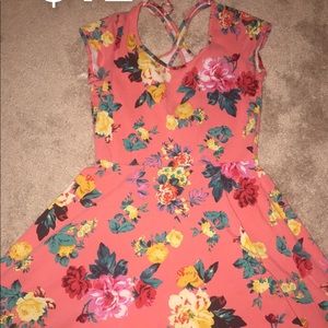 Pink flower dress